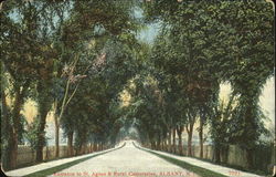 Entrance To St. Agnes & Rural Cemeteries Postcard