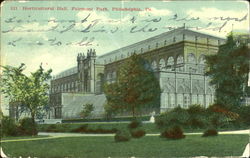 Horticultural Hall, Fairmont Park Postcard