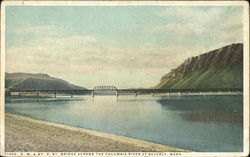 Bridge Across The Columbia River Beverly, WA Postcard Postcard