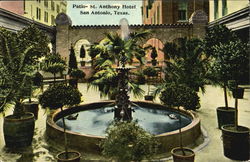 Patio-St. Anthony Hotel Postcard