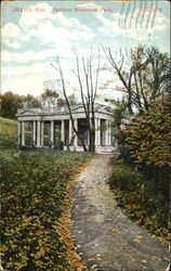 Pavilion Riverview Park Postcard