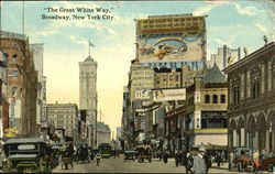The Great White Way Broadway Postcard