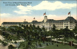 Front View Of Royal Poinciana Hotel And Grounds Postcard