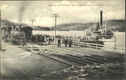 Arrival Of Steamer Mt. Washington Postcard