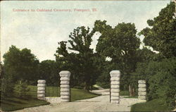 Entrance Of Oakland Cemetery Postcard