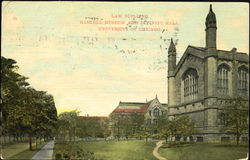 Law Building Haskell Museum And Divinity Hall, University of Chicago Illinois Postcard Postcard