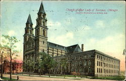 Church Of Our Lady Of Sorrows, Jackson Boulevard and Albany Ave Chicago, IL Postcard Postcard