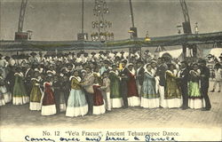Vela Fracua Ancient Tehuantepec Dance Postcard