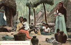 A Country Home Scene In Mexico Postcard