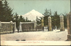Popocatepetl Desde Pope-Park. Mex Postcard
