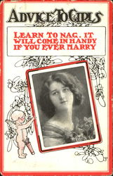 Advice To Girls Postcard
