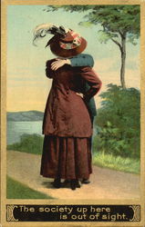 The Society Up Here Is Out Of Sight Postcard