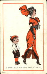 I Wont Let My Girl Wear These Postcard