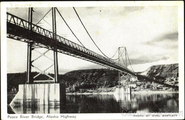 Peace River Bridge, Alaska Highway AB Canada