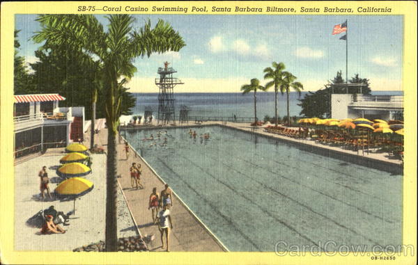 Coral Casino Swimming Pool, Santa Barbara Biltmore California