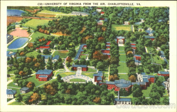 University Of Virginia From The Air Charlottesville