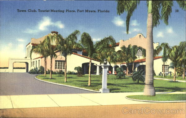 Town Club Tourist Meeting Place Fort Myers Florida