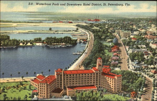Waterfront Park And Downtown Hotel District St. Petersburg Florida