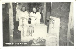Staple Diet In Alaska Fish Postcard Postcard