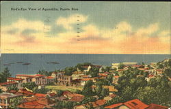 Bird's-Eye View Of Aguadilla Postcard