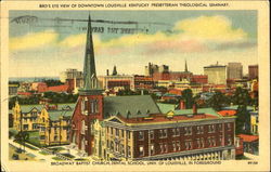 Bird's Eye View Of Downtown Louisville Postcard