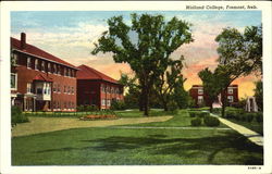 Midland College Fremont, NE Postcard Postcard