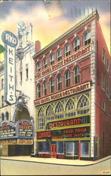 Adams House Restaurant, 533-535 Washington St. Postcard