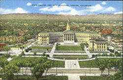 Civic Center And City Building Postcard