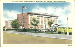 High School Harrisonburg, VA Postcard Postcard