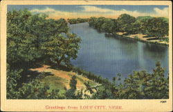 Greetings From Loup City Postcard