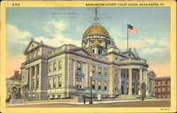 Washington County Court House Pennsylvania Postcard Postcard