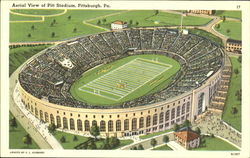 Aerial View Of Pitt Stadium Pittsburgh, PA Postcard Postcard