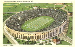 Aerial View Of Pitt Stadium Postcard
