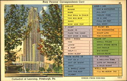 Cathedral Of Learning Postcard