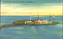 Fort Sumter Charleston Harbor South Carolina Postcard Postcard