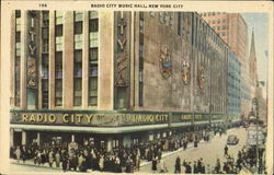 Radio City Music Hall Postcard