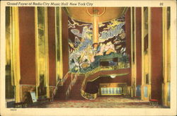 Grand Foyer Of Radio City Music Hall Postcard