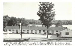 Harvey Lake Motel Postcard