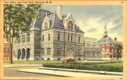 Post Office And City Hall Concord, NH Postcard Postcard