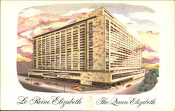 Le Reine Elizabeth & The Queen Elizabeth Postcard