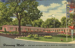 Harmony Motel, U. S. Route 40 Postcard