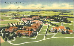 Aerial View Of Boys Town Postcard