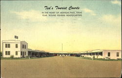 Ted's Tourist Courts Aransas Pass, TX Postcard Postcard