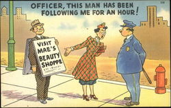 Visit Mae's Beauty Shoppe Postcard