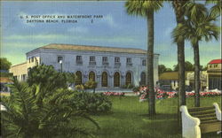 U. S. Post Office And Waterfront Park Postcard