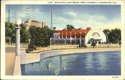 Municipal Auditorium From Causeway Postcard