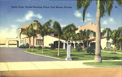 Town Club Tourist Meeting Place Fort Myers, FL Postcard Postcard