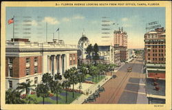 Florida Avenue Looking South From Post Office Postcard
