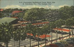 Overlooking Shuffleboard Courts Postcard