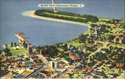 Aerial View Of Sarasota Postcard